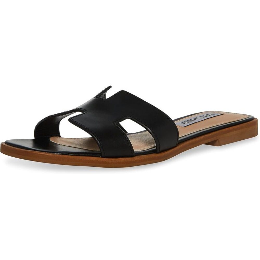 Steve Madden Hadyn Womens Slide - Black Leather